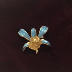 Gold plated Singapore Orchid.